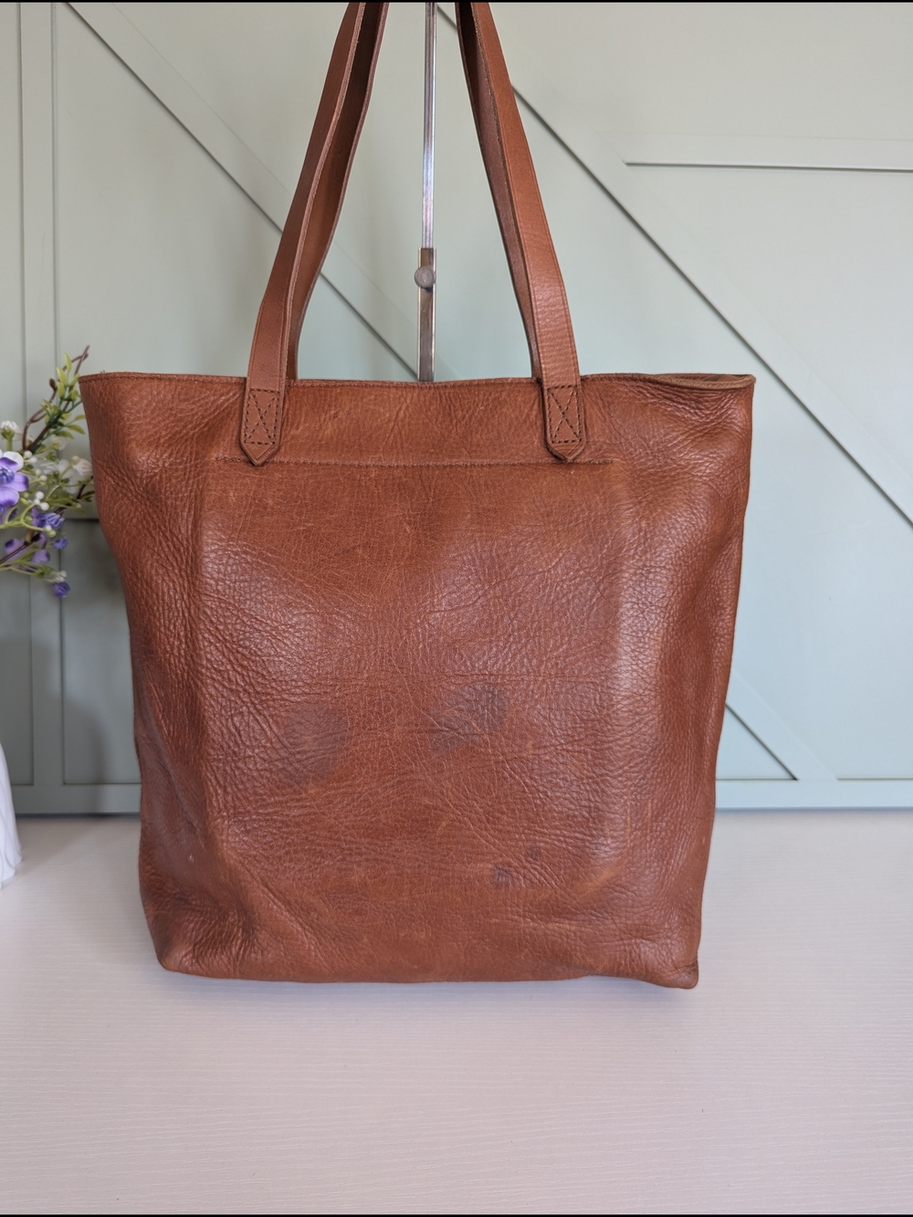 Madewell Brown Leather Tote Bag - Picture 4 of 11